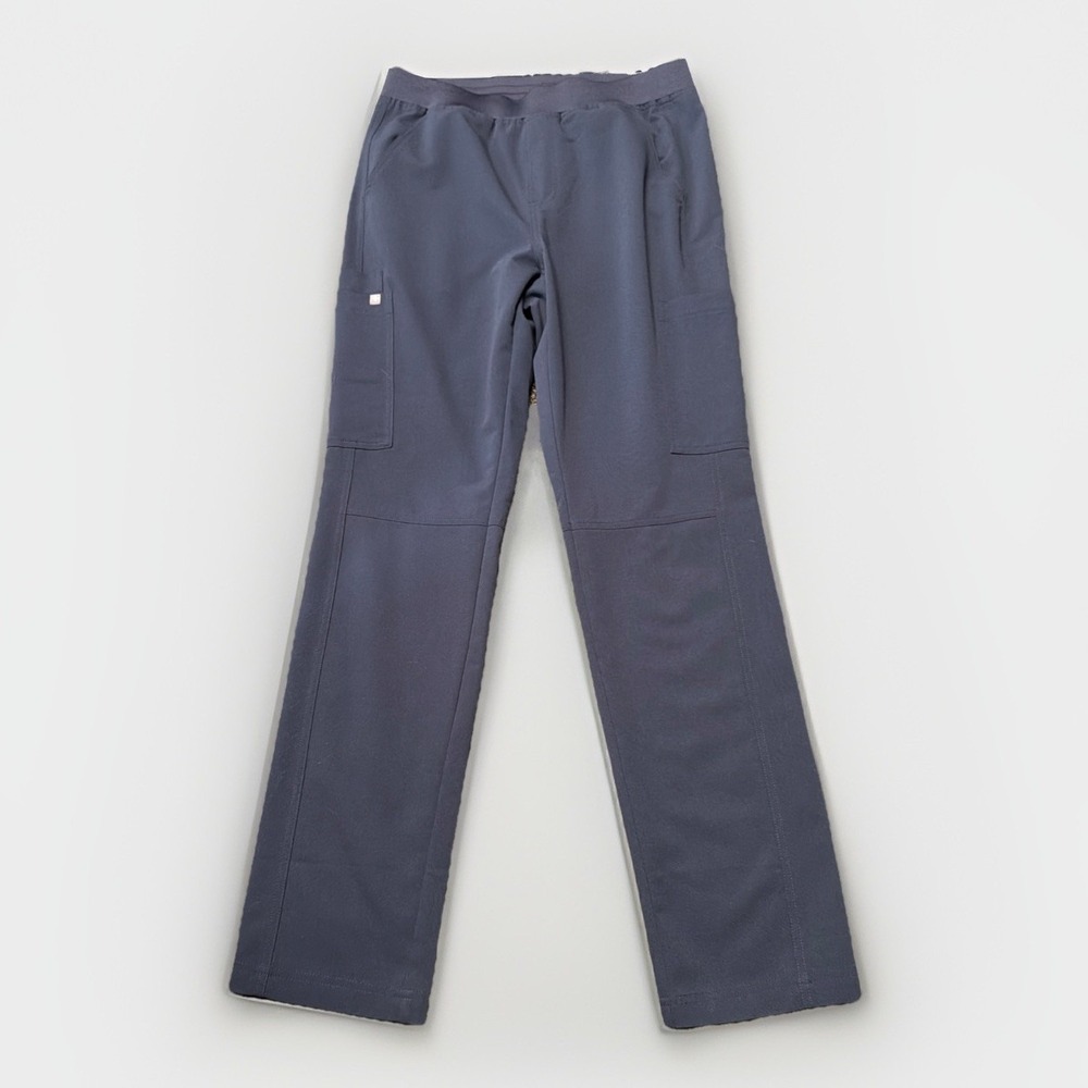 FIGS Womens Scrub Pants Womens‎ Medium Gray Blue Cargo Medical Technical
